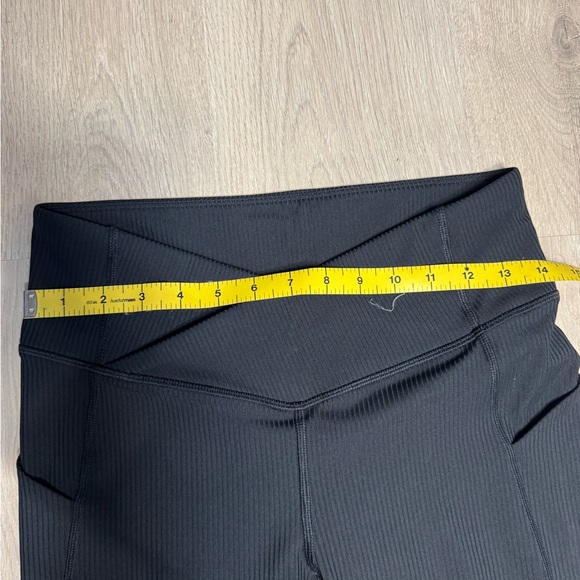 Fabletics Oasis PureLuxe Rib High Waisted Crossover Kick Flare - Picture 6 of 8